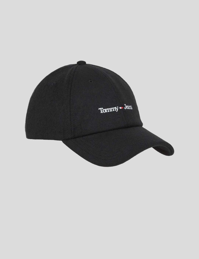 TOMMY Cappello sportivo JEANS cappello sollevato nero